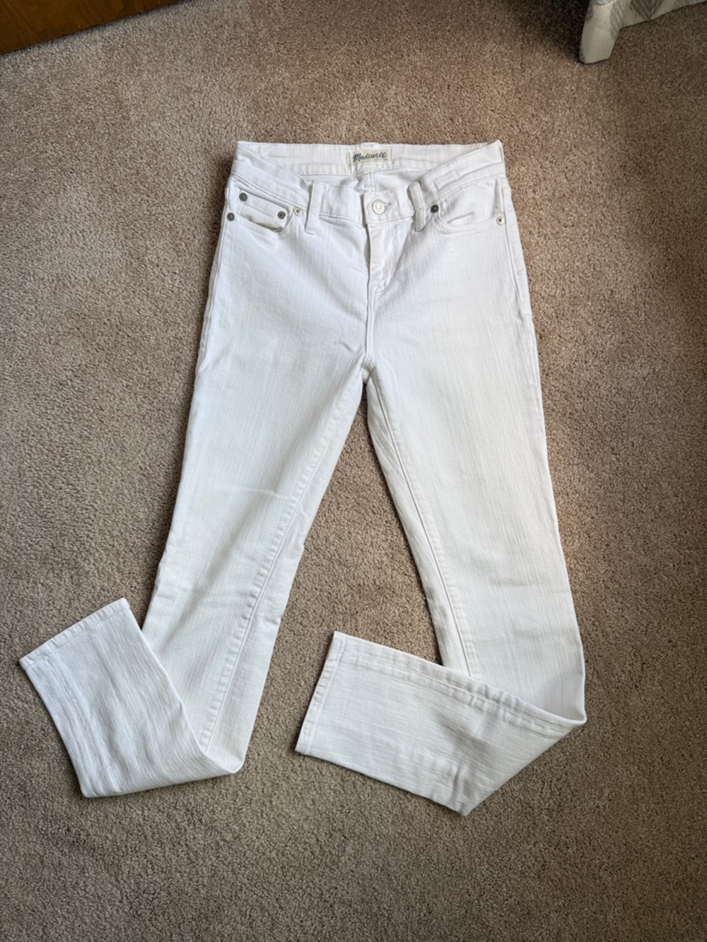 Madewell White Alley Straight Denim Jeans. Size 26